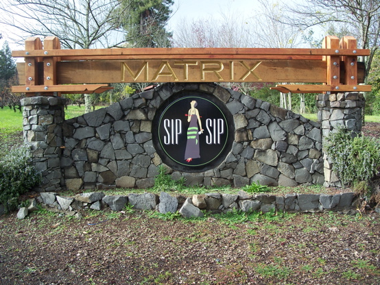 This sign was mostly 

done by others, but the owner had us do the circle logo.  It is simply 3/4" MDO with a digital face