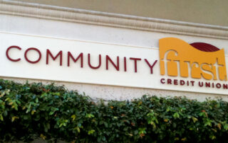 Community First Credit Union Sign