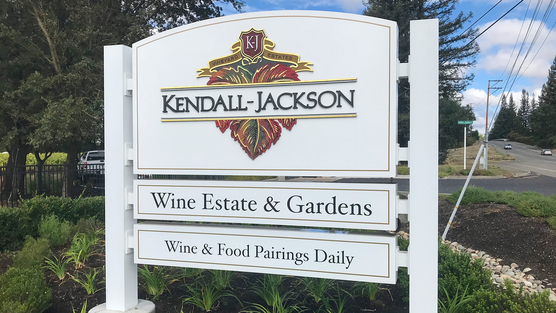 Kendall Jackson Winery Sign